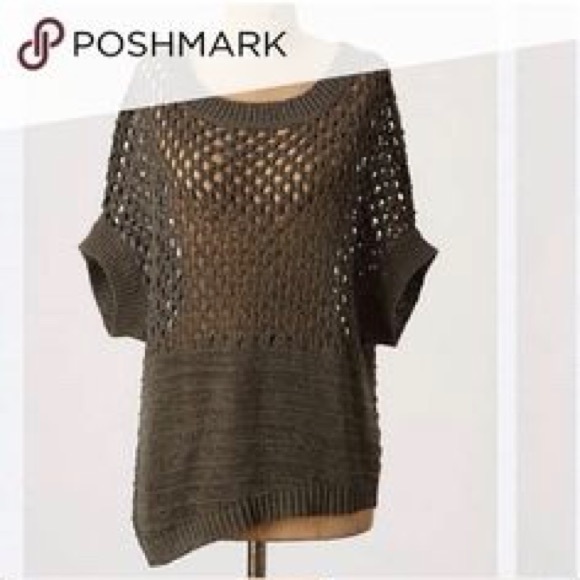 Anthropologie Sweaters - Anthropologie Left on Houston crochet sweater